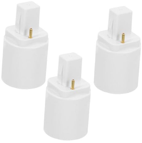 NUOBESTY 3pcs G24d À E27 Convertisseur De L'ampoule À 2 Broches Adaptateur De Douille De Lampe À LED Convertisseur De Base De L'ampoule LED Pour La Maison Et Le Magasin Et Le Bureau