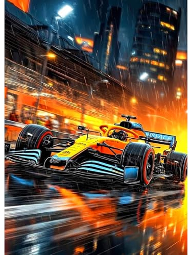 CEOVR Auto Diamond Painting Kit 30x40cm DIY Diamante Kits,Set di Pittura a Diamante Auto da Corsa