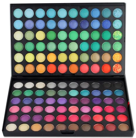 Maletin Maquillaje, Sombras de Ojos, Maquillaje Mujer, 120 Colores Pigmentados Set Paleta Sombras de Ojos, Fórmula de Larga Duración y Fácil de Difuminar Estuche Maquillaje
