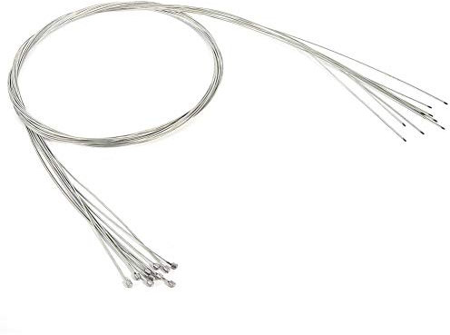 Rennrad Schaltzug, 10 Stück 2m Fahrrad Schaltkabel Stahl + Zinkplating Schaltzug Umwerferkabel für Mountainbike, Rennrad, Faltrad