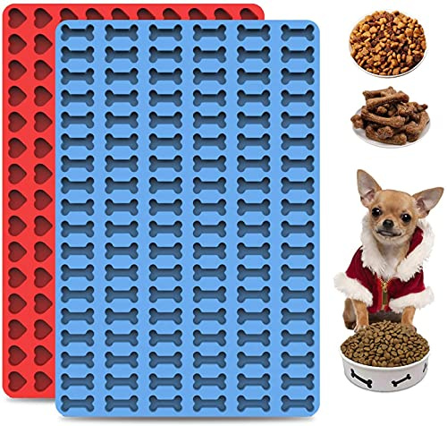 (2-pack) 112 Chulovs hålrum mini silikonform/hjärta silikon hund kakform/husdjur godis bakform/choklad droppar form/hemlagad kakverktyg / hemlagad kakbakform för karameller kakor