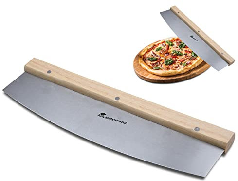 MasterPRO Foodies - Cutter di pizza di grandi dimensioni - Blade in acciaio inossidabile - Dimensioni 35x10x2cm - coltello da pizza professionale - corto le pizze in un modo preciso, sicuro e facile