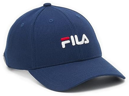 FILA - Unisex Logo Baseball Cap mit Schnalle - Bergen DAD Blau, Größe:Einheitsgröße