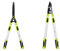 Garden Gear Telescopic Bypass Lopper & Hedge Shears Duo Pack Tool Set Carbon Steel Blades Rust-Resistant Aluminium, Cushion Grips