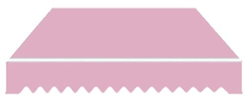 Toldo de tela impermeable rosa para patio, 6.5 x 10 pies, cubierta de parasol para refugio de jardín, ideal para uso en tiendas y restaurantes