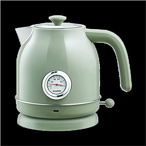 Hervidor eléctrico Cocina inoxidable Samovar Control de temperatura británico Hervido rápido en caliente Evite la quema en seco Hervidor (color: verde, tamaño: 2), esperanzador práctico innovate