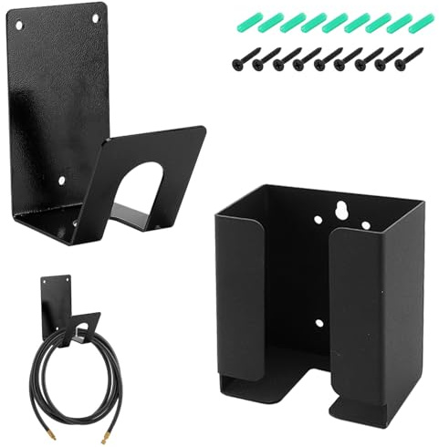 Taipintee Elektroauto Wallbox Kabelhalter, J Haken und Aufbewahrungsregal zur Wandmontage, Schützt und Organisiert Ladekabel für Elektroautos, für Zubehör für Ladestationen für Elektroautos