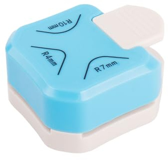 DOETYD 3-in-1 Corner Rounder Punch,Three Angles Rounded Edges Corner Cutter for Crafting,Card Making,Scrapbook Supplies&DIY(Blue)