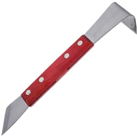 SHINEOFI Cortador De Corteza para Árboles Frutales Raspador De Jardinería Mango De Madera Herramienta para Quitar Corteza En Troncos Pequeños y Medianos Uso En Jardín y Paisajismo