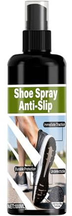 Sko halkfri spray – 100 ml sulgreppsbooster för basket- och löparskor | Förbättrar dragkraften på våta och torra ytor | För banor, träning, tennis och volleyboll
