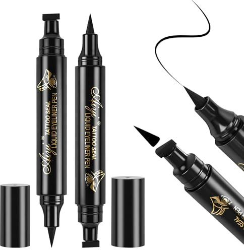 ALIIP Delineador de Ojos de Doble Cabeza, 2x3,5 ml Sello de Delineador Ojos