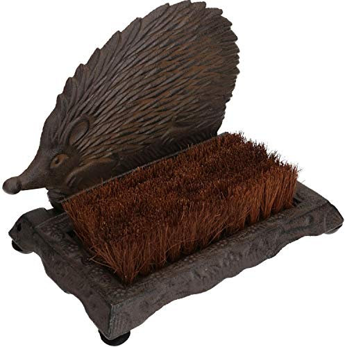 Hedgehog Door Stop Shoe Welly Boot Brush Scrub Muck Mud Scraper House