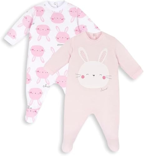Chicco Set Tutine Bimba 0-24 con Pratico Piedino Integrato in Morbido Cotone NOS