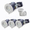 4XSweier 90 Minute Fire Rated LED Recessed Ceiling Lights IP20 GU10 LED Downlights, White Spotlight Fittings with 5W 3000K Warm White Bulbs 230V(Non-Dimmable)