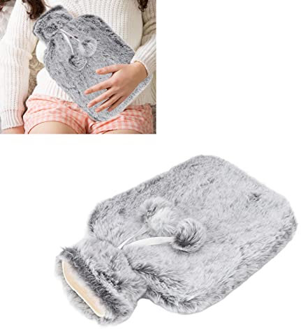 Hand Warmer Water Bag, Spit Proof Lip Rubber Hot Water Jug Bag Cute Cover 2000ML for Home (BROLEOsgrm1ynpq5-13)