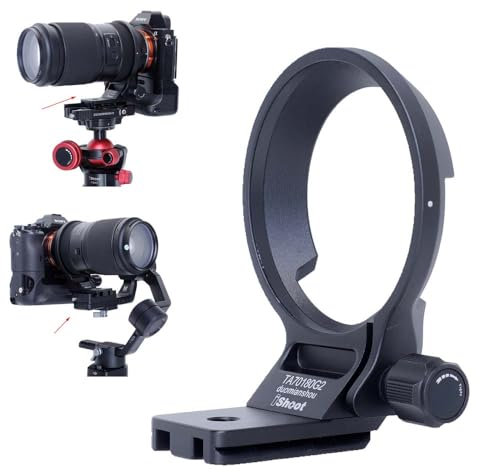 iShoot Objektivkragen Stativ-Halterungsring kompatibel mit Tamron 70–180 mm F2.8 Di III VC VXD G2 A065 E-Mount, Halterung Arca-Swiss Fit Schnellwechselplatte für Arca Fit Kopfklemme und Stabilisator
