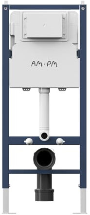 Élément mural pour WC mural, réservoir de chasse encastré, installation murale WC, élément de montage sans plaque de commande AM.PM II12709 Prime Fit