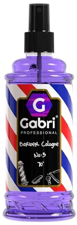 Gabri Mens Cologne 400ml, Eau De Cologne, Barber Aftershave, Relaxing & Refreshing, Vanilla, Tonka Bean, Frankincense, Patchouli (No3)