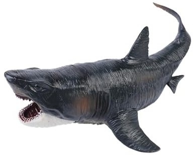 Sarini Modello Grande squalo, Statua di megalodonte, Modello Realistico di squalo, Simulazione di Animali marini preistorici, 27 cm