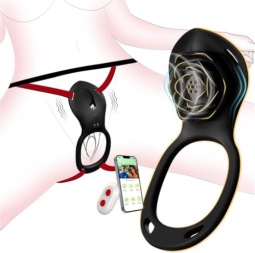 Panty Wearable Vibrators Womens Sex Toys, Remote Control Vibrator with App 9 Vibrations Adult Toys Hands-Free Vibrators for Woman Clitoral Penis Vibrators Quiet Sex Toyscouples for Couples Set