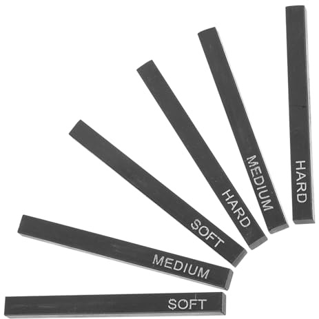 ABOOFAN Barras de Carbón para Dibujo 6 Piezas Set Palitos de Carbón Suaves Medianos y Duros para Papelería Herramientas de Pintura Materiales Artísticos Escolares y Creativos