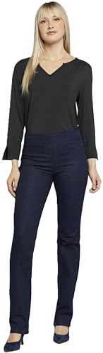 NYDJ Women's Pull ON Marilyn Straight Leg Jeans, Rinse, 12 31.5