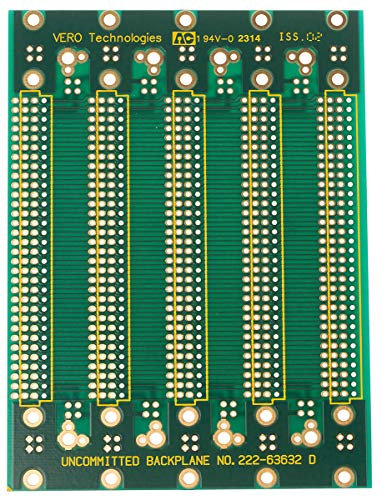 RS PRO FR4 Backplane 2-seitig für Eurokarte DIN 41612, 96-polig 18.8HP, Raster 20.32mm