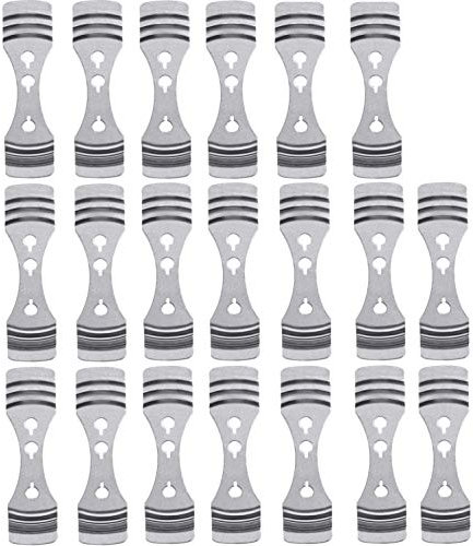 KAHEIGN 20Pcs Metall Kerzendocht Kerzenkernhalter aus Edelstahl Zentriervorrichtungen für DIY Kerzenherstellung (Silber)