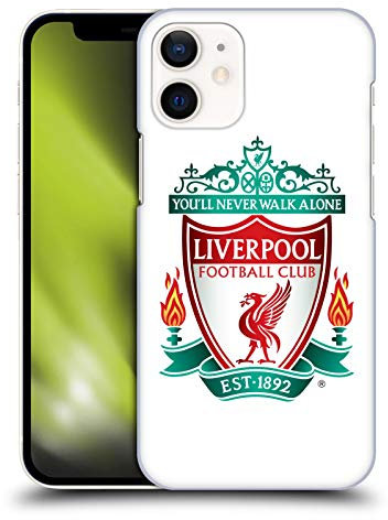 Head Case Designs Officially Licensed Liverpool Football Club White 1 Crest 1 Hard Back Case Compatible With Apple iPhone 12 Mini