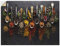 ARTland Wanddeko Wandtattoo selbstklebende Vinylfolie 120x90 cm Küchenbilder Gewürze Schiefer Kräuter Chili Essen Bunt U1UJ