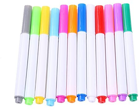 Rotulador Tiza Liquida, 12 Colores Rotuladores Tiza Líquida, Marcadores de Tiza Borrables, Marcador de Tiza,para Pizarra, Cristal o Ventanas,12PC