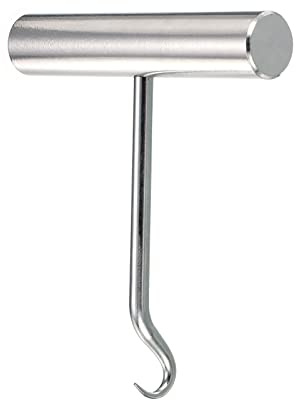 PATIKIL Tennis Racket String Assistance Puller, Stainless Steel Racquet Pull Hook Stringing Tool for Badminton Squash, Silver Tone