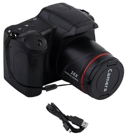 Quystetes Fotocamera digitale Vlog Fotografia 16X Zoom Digitale 720P HD SLR Fotocamera Anti-Shake Fotocamere per Live Stream