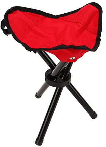 Acouto Camping Tripod Tabouret de Camping Trépied Tabouret Portable Pliable Pliable Camping Trépied Siège pour la Randonnée de la Chasse à la Chasse à la Marche Verte de Pêche en Vert