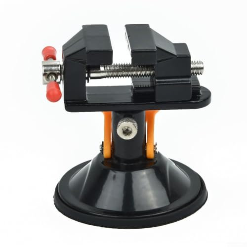 Mini tornillo de banco de mesa para moler y taladrar con sujeción y rotación ajustables