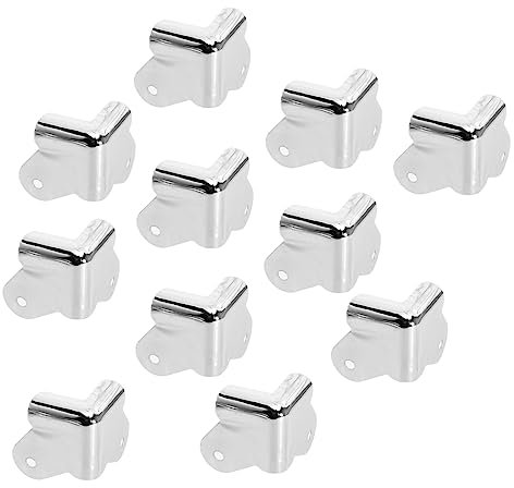 HOMSFOU 24pièces Protection Angle pour Haut-Parleur Protection des Bords du Haut-Parleur Protection Angle Fer Utile des Bords Lot