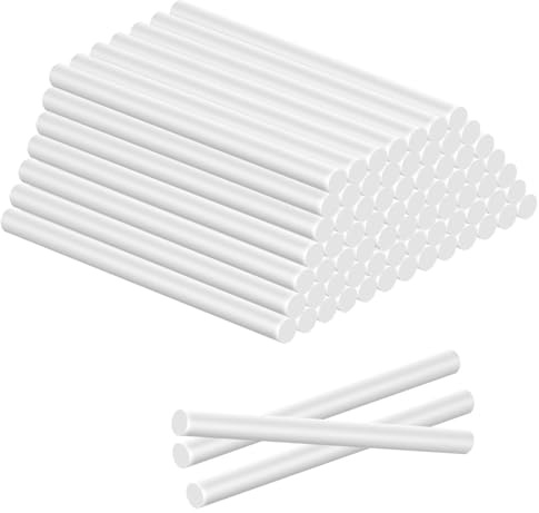 Astrumdex Pegamento Barra 200 Unidades - Barras de 100 x 7 mm Transparentes para Pistola Silicona Caliente, Ideal para Manualidades y Bricolaje