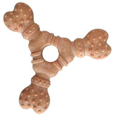 ETIALURE Jouets à Mâcher pour Chiots, Jouets de Dentition pour Petits Chiens, Jouets Interactifs en Forme D'os pour Réduire L'ennui, Adaptés aux Chiots et aux Petits Chiens (Trident)
