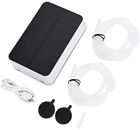 Pompe à oxygène solaire, énergie solaire, oxygénateur solaire pour bassin ou aquarium, 1,45 W