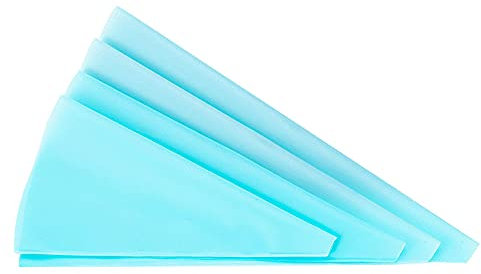 ANCLLO Lot de 20 Poches à Douille en Silicone réutilisables 4 Tailles différentes (10, 12, 14, 16 cm), 5 pièces de Chaque Taille - pour la Cuisson et Décoration de Gâteaux, lavables au Lave-Vaisselle