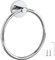 Handtuchring, Badezimmer-Zubehör, Rund Bad Badetuchhalter Halterung, Edelstahl Handtuchhalter, Wandmontage, Handtuchhalter für Badezimmer Gebürstetes Finish- Silber