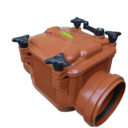 ISTA TOOLS Rückstauklappe DN125 Rückstauverschluss Rattenschutz für HT - KG Rohre Rückschlagklappe abwasser (DN-125)