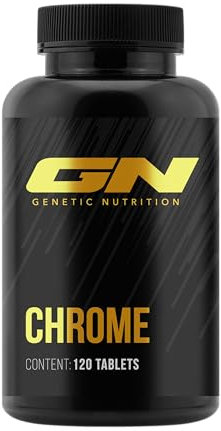 GN Laboratories Chrom Tabletten aus Chromium Picolinat - 120 Tabletten hochdosiert mit 200 mcg Chrom pro Tablette - vegan und produziert in Deutschland