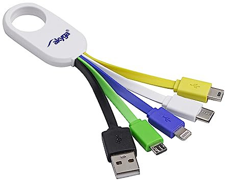 Akyga AK-AD-51 Multi Adapter 5in1 USB A USB C Micro Mini USB Lightning Ladekabel