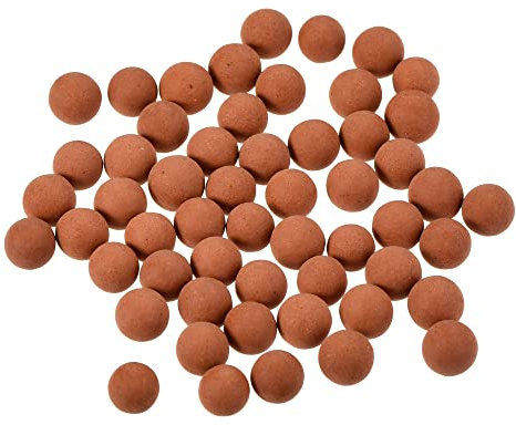 sourcing map Argile Galets 5-6mm 0.22 lbs Rouge Jardinage Pot Boules pour Hydroponique Culture Vases Fournitures Bonsai Décoration