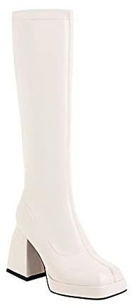 2022 2022 Bottes Hiver Femmes Hautes Femme Talons Au Dessus du Genou Talon Mariage Lacets, Boucle Chaud Chaussures D'ÉQuitation Pas Cher Militaires Pointure Bottes Hautes pour Femmes