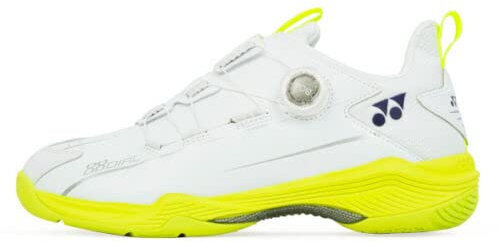 YONEX Power Cushion 88 DIAL Shoes (SHB88D2EX) (White/Lime Yellow) (us_Footwear_Size_System, Erwachsene, Herren, Numeric, Medium, Numeric_8_Point_5), Weiß/Limettengelb, 41.5 EU