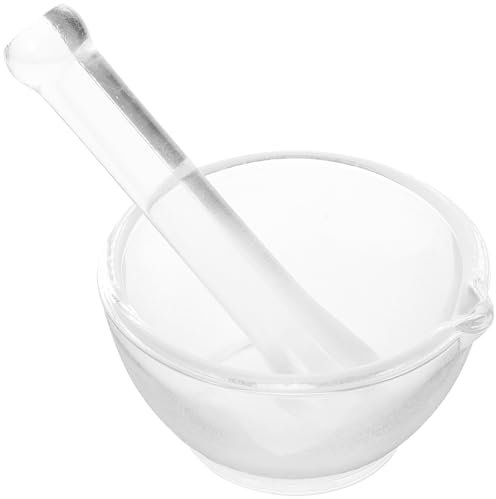 JECOMPRIS 1 Set mortaio di ciotola per macinare il mortaio martellatura manuale mortaio e pestello strumenti chimici frullatori ciotola di macinazione pestello di pillole mini Frantoio