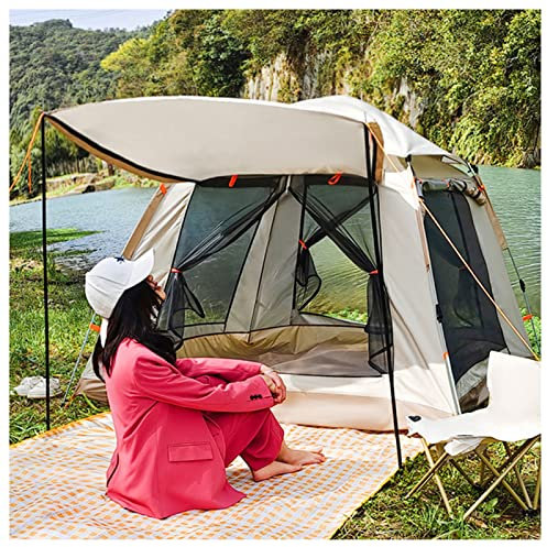 Tienda de campaña para 4 personas con puertas dobles y cuatro ventanas, se abre en tres segundos Tiendas de campaña Tiendas de campaña tipi resistentes de primera calidad para acampar Ideal para