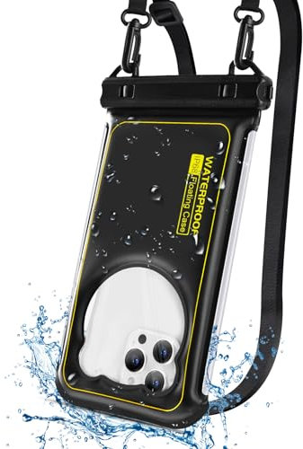 CITAMAMA wasserdichte Handyhülle, IPX8 Schwimmend Unterwasser Handyhülle Wasserfeste Handytasche für iPhone 15 Pro Max 14 13 Galaxy S24 S23 Ultra, bis zu 7,2 Zoll (1 Stück)